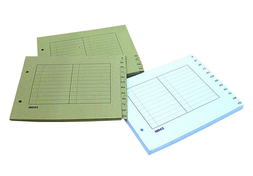 Paper Index A5 (A-Z)
