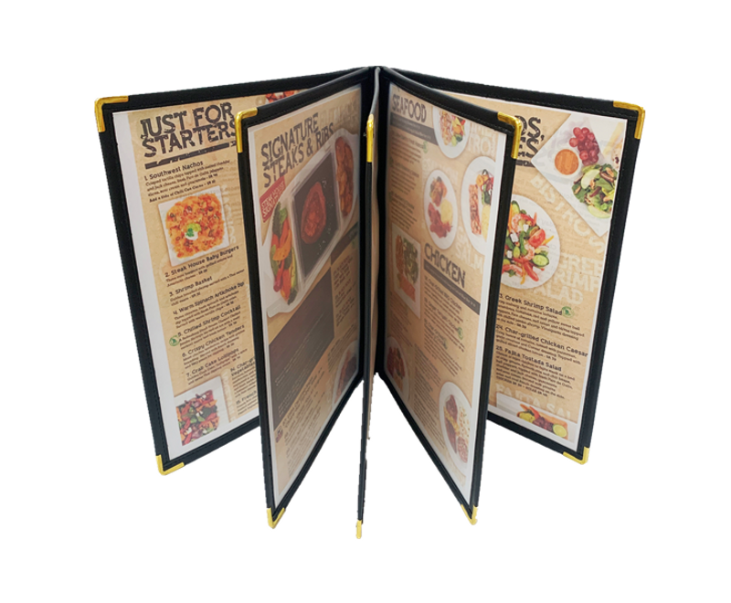 Frosted Clear Menu Holder A4